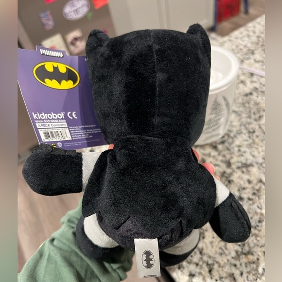 NEW! Kidrobot Phunny Batman 7 in Plush NWT! DC Comics Collectible Plushy 🖤🩶 - Picture 7 of 8